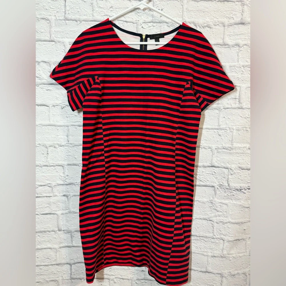 J.Crew Striped Cotton Dress, sz Medium
